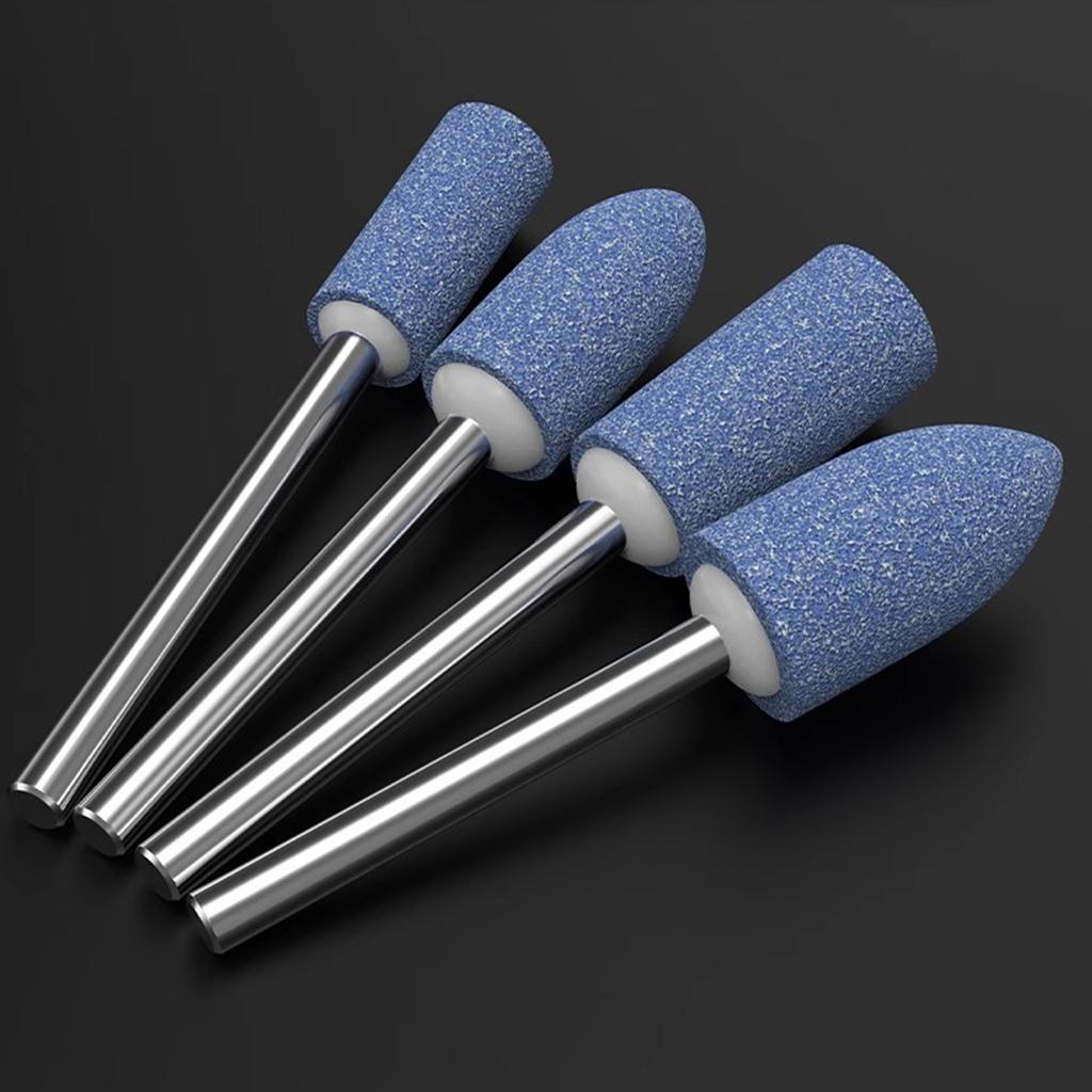 Премиальная абразивная шлифовальная головка для полировки металла и камня с прочным хвостовиком 3 мм, насадка для роторного инструмента