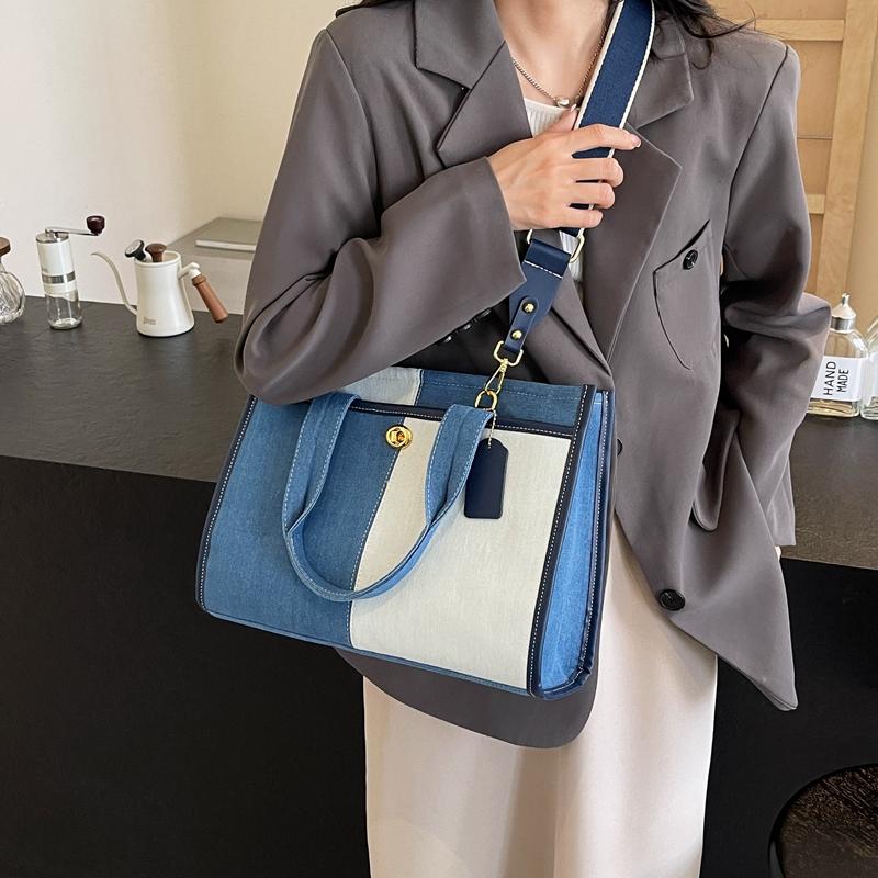 Women's Denim Crossbody Bags Large Capacity Women's Bags Large Shoulder Bag Designer