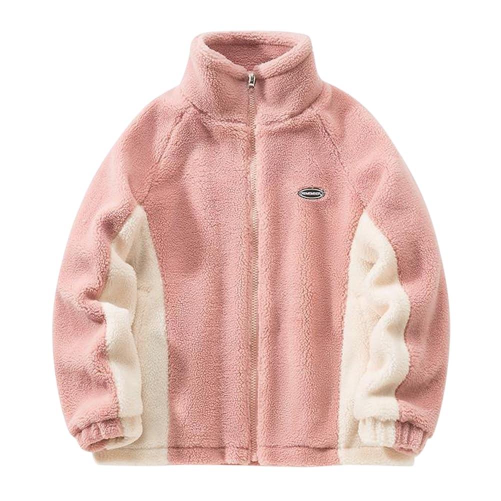 Унисекс пальто из флиса и хлопка с трехслойной хлопковой застежкой-молнией ягненка