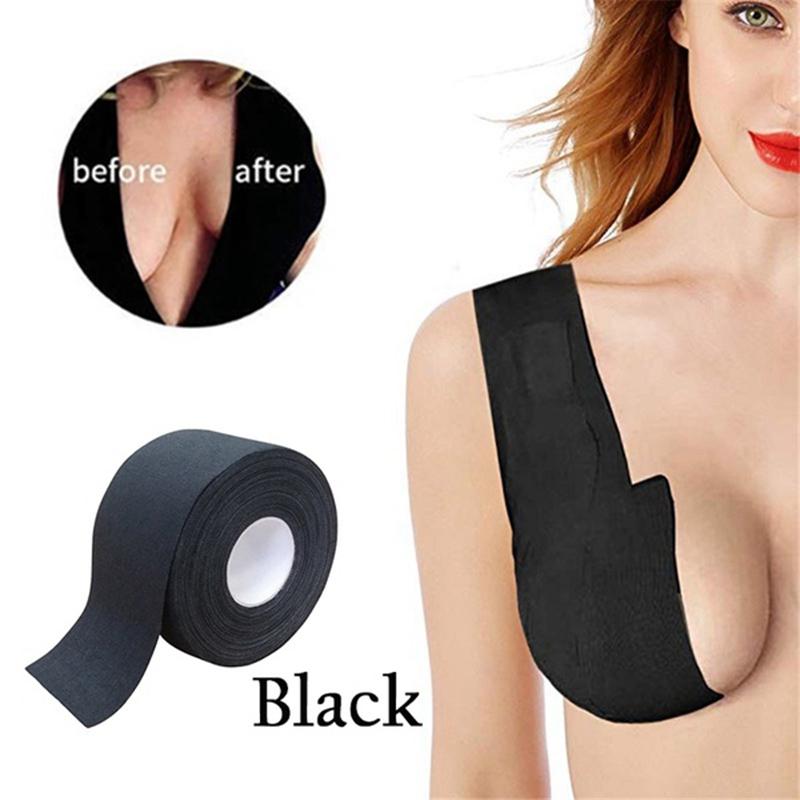 Лента для груди Бюстгальтер Тканевая лента Невидимая эластичная ткань для бюстгальтера Diy Подтяжка груди Липкая лента стрейч