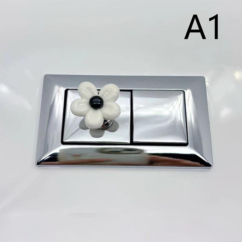 Кнопка туалетного пресса Flower Туалетный пресс Креативный Специальный Выключатель для сливного бака в ванной Аксессуары