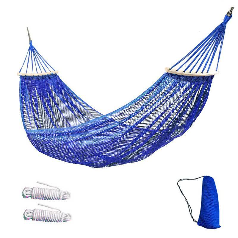 GELEITE Anti-Rollover Ice Silk Mesh Outdoor Hammock