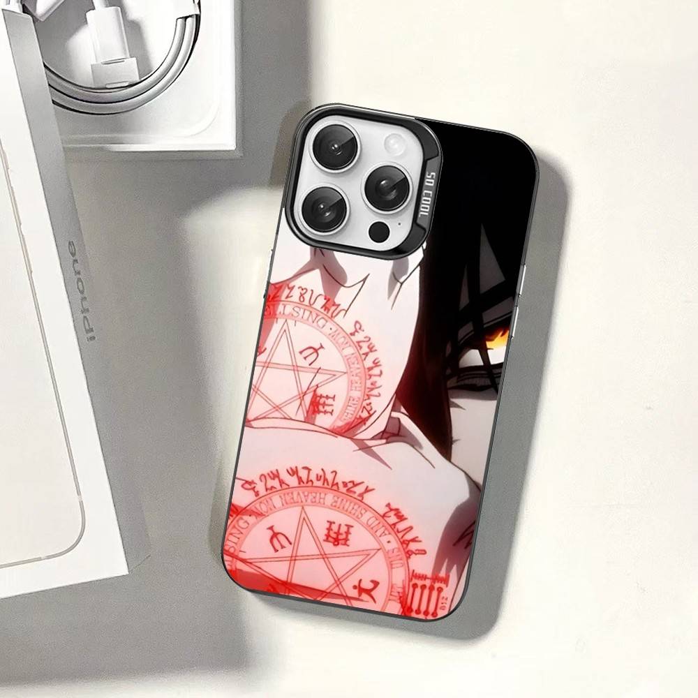 Чехлы для телефона Hellsing в стиле аниме ужасов для iPhone 17 16e 15 14 13 12 11 Plus Pro Max ProMax Цветные чехлы