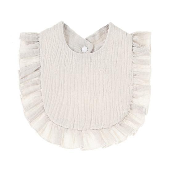 Детский нагрудник, удобный, легко чистящийся, мягкий дизайн с оборками, полотенце для слюны для кормления младенцев для ежедневного использования