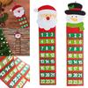 2025 Дед Мороз Снеговики Рождественский Адвент-календарь Дверь Стена Окно Декор Подвесной Рождественская Вечеринка Принадлежности Рождественский Подарок