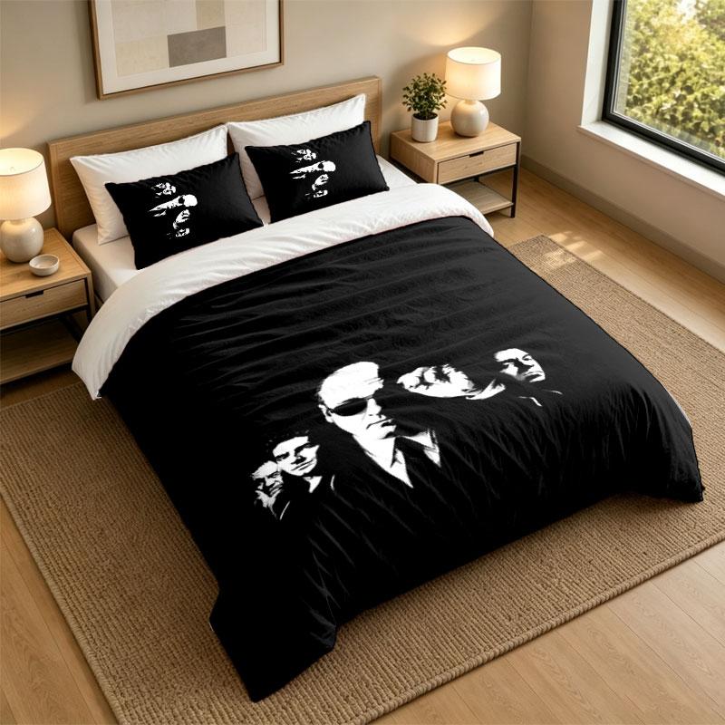 3Pcs Bedding SetThe Sopranos Soft Bed Sheet and Two Pillowcases Home Bedroom Decor