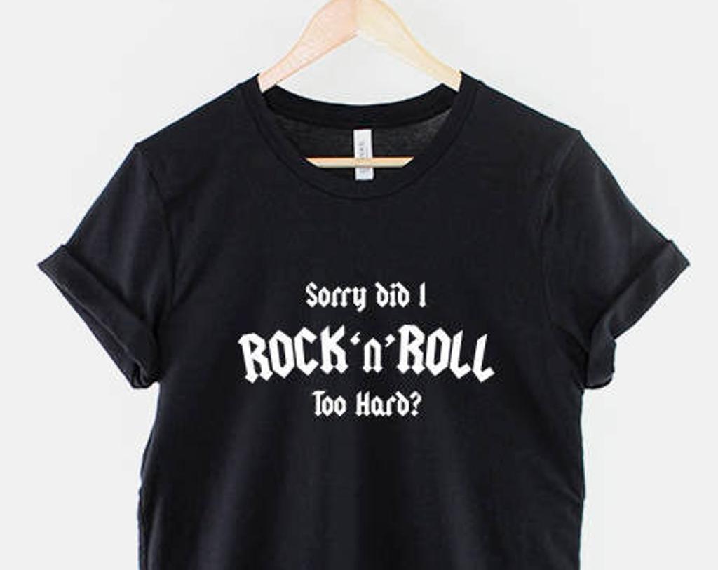 Rock And Roll Shirt: Classic Band Tee, Vibrant Graphics, Lightweight Cotton Unisex