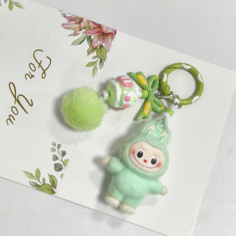 Стоячий Флисовый Брелок-Бантик 4,5 см Креативный Плюшевый Подарок Подвеска Подвеска для Сумки