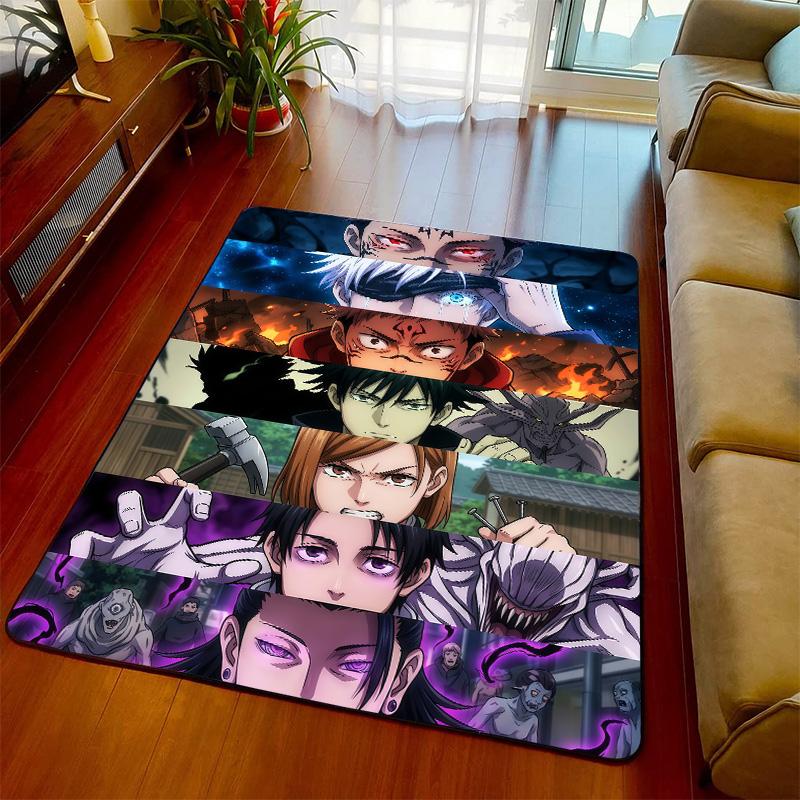 Jujutsu Kaisen Rug Floor Mat Carpet Non Slip Soft Area Rug Bedroom Living Room Home Decor -QJY