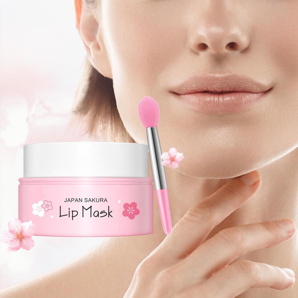 LAIKOU Sakura Lip Serum Lips Mask Anti Dry Crack Peeling Repair Reduce Lip Fine Lines Essence Увлажняющая эссенция Sakura Beauty Care 8 г