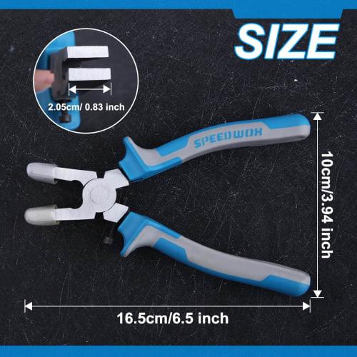 SPEEDWOX 6-inch Glass Nippers, Glass Punch, Glass Cutter, Glass Cutter, Stained Glass Nippers, Plastic Glass Nippers for Stained Glass, Plastic Nipper