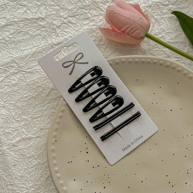 8Pcs/Set 5cm Candy Color Waterdrop Shape Hairpins Sweet Hair Clips Girls Kids Barrettes Slid Clip Fashion Hair Accessories