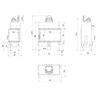 Insert Fireplace KRATKI FLOKI M Right 10kW COMPLETE SET for BUILT-IN Ø 200