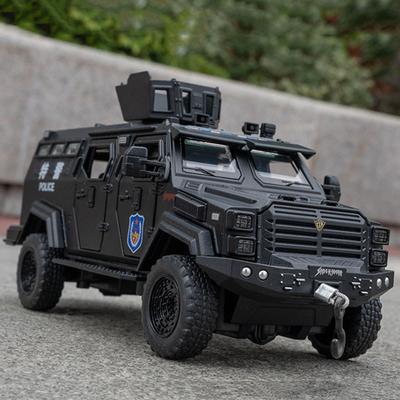 1:32 Бронированные Игрушечные Машинки Саблезубый Миниатюрные Модели Автомобиль с Оттягивающимся Механизмом Световая Музыка Взрывозащищенные Машины Подарки для Малышей Детей