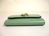 Подлинный Cartier Panthere de Cartier Кошелек мини из кожи мятно-зеленого цвета, золотая фурнитура #a915 Восстановленный