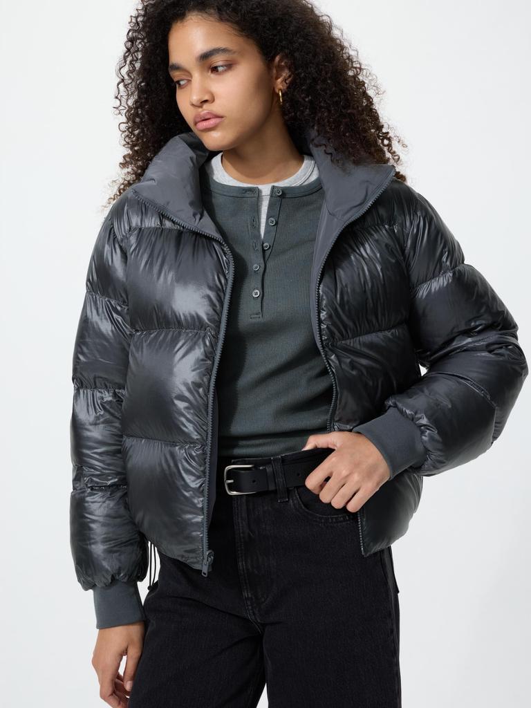 Uniqlo Японская двусторонняя короткая пуховая куртка
