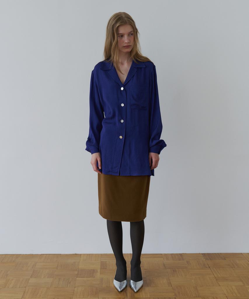 OVERDUEFLAIR Retro-Mood Mid Skirt_Vintage Camel