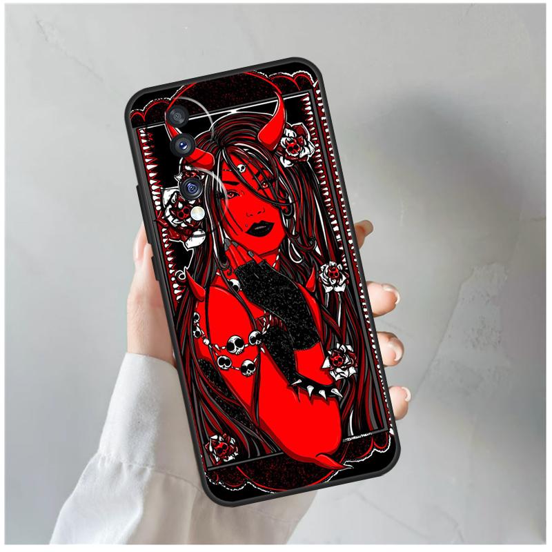 Devil Woman For Honor Magic 5 6 7 8 Pro Case For Honor 200 400 Lite 50 70 90 X8c X8b X9a X9b X9c X9d Win