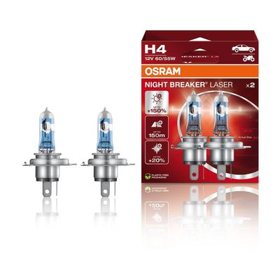 Night Breaker Laser H4 Следующее поколение 150% Галогенная фара 64193NL-HCB Легковой автомобиль Дуо Бокс (2 Лампы)