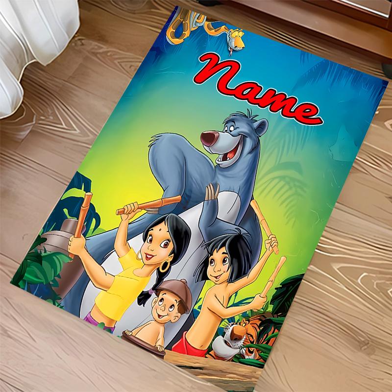 Custom personalization The Jungle Book Print Area Rug - Soft, Washable Non-Slip Indoor Mat,Living Room,Home&Office Decorative Rug