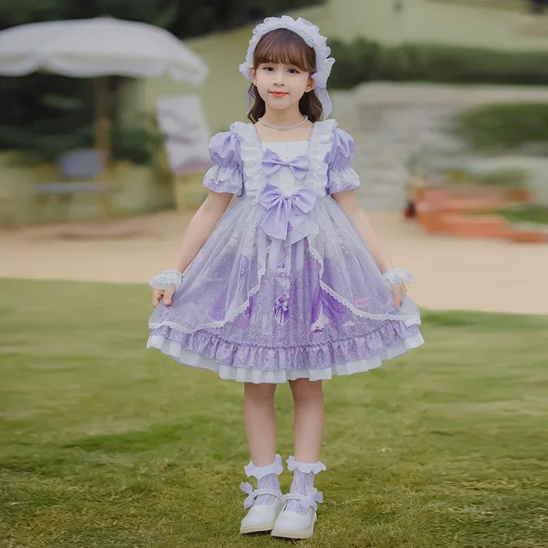 Летнее платье принцессы Лолиты для девочек