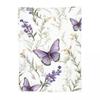 Lavender Butterflies Enchanting Garden Delight Blanket Soft Flannel Throw Blanket Bedspread for Bed Living Room Picnic Home Sofa