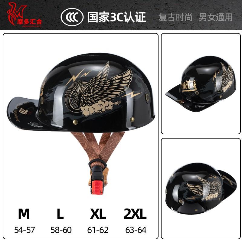 ABS Half Helmet Scooter Motorcycle Riding Adult Unisex Safety Headgear With 3C Certification