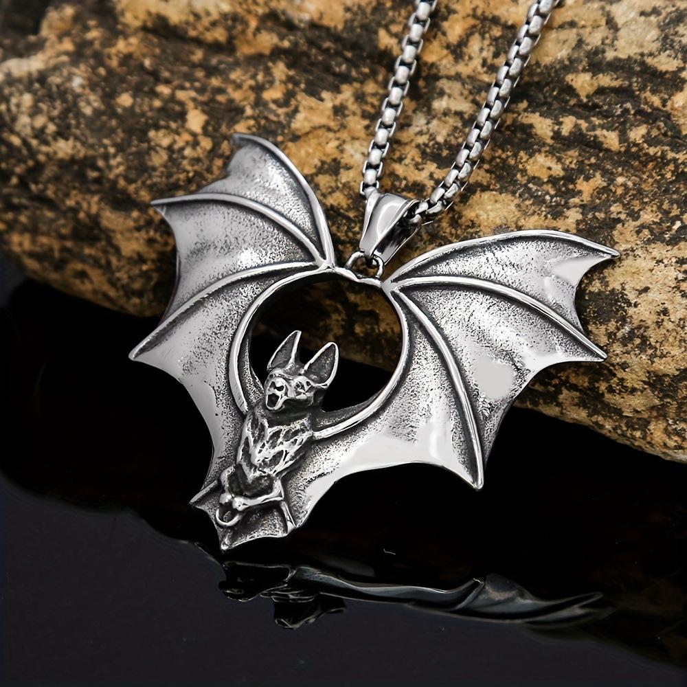 Dark Bat Necklace Pendant