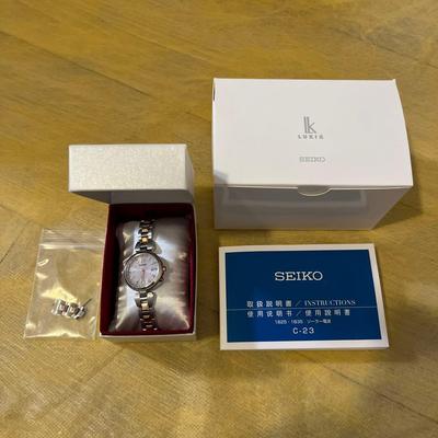 Б/у [Хорошее состояние] SEIKO Rukia SSQV048 Титановые Солнечные Радиочасы
