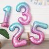 40-дюймовый Мечтательный Звездное Небо День Рождения Цифровой Алюминиевый Фольгированный Шарик Детский Праздник по Случаю Дня Рождения Декорация Сцены