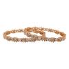 Очаровательные женские браслеты Estele с покрытием из розового золота, CZ и белыми кристаллами