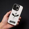Чехол для телефона Dragon F-Fourth W-Wing для iPhone 17, 16, 15, 14, 13, 12 Pro Max Черный Конфетный Матовый Ударопрочный Чехол