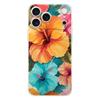 Мягкий прозрачный чехол из ТПУ для телефона iPhone 17 Air 16E 16 11 15 14 Pro MAX 12 13 7 8 Plus SE Пасхальный чехол Летний разноцветный цветок