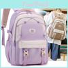 Lightweight Large Nylon Capacity Waterproof Backpack Middle School Bag Student
