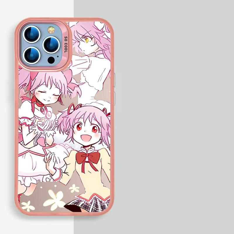 Волшебный аниме-чехол для телефона для iPhone 16 15 14 13 12 11 Pro Max с защитой от падения и воздушной подушкой