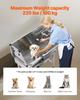 86.4 cm Dog Grooming Bath Tub Stainless Steel w Stairs Faucet Left Door