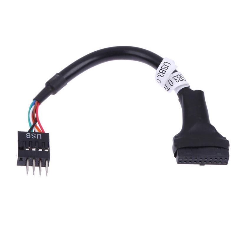 Usb 3.0 20-Pin Male To Usb 2.0 9-Pin Motherboard Header Female Adapter Cable