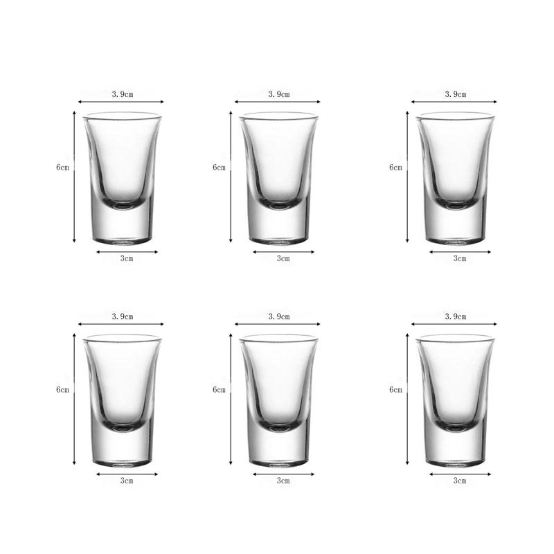 6 шт. Стеклянные бокалы для вина двух размеров Маленькие подарки на праздники Маленькие бокалы для вина для посиделок Маленькие подарки Рождественский подарок