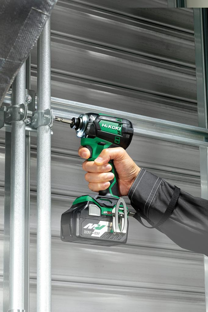 HiKOKI 18 В аккумуляторный ударный гайковерт Максимальный крутящий момент затяжки Агрессивный зеленый Аккумулятор x Кейс в комплекте Биты продаются отдельно WH18DC 180 Н·м Multi-Volt