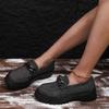 New Thick-soled Loafers for Women, Round-toed Casual Shoes