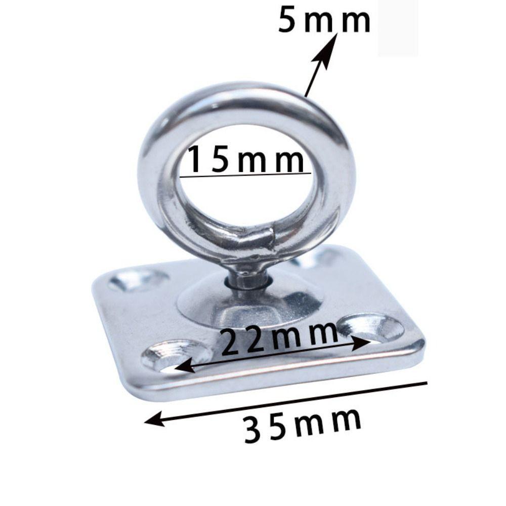 Stainless Steel Rotating Ceiling Hooks Pad Silver U Hooks for Seawater Anti Ability Ceiling Hooks