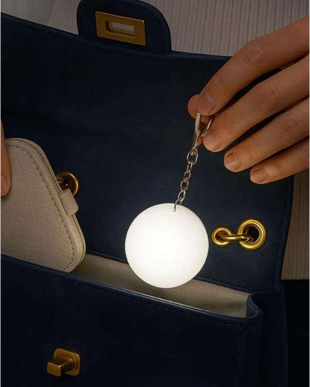 USB Rechargeable Pendant Keychain Small Night Light Gift Creative