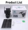 LS VISION 4K Dual Lens 4G SIM Solar Camera 8MP HD PTZ Auto Tracking Outdoor Security Surveillance Wireless WIFI Solar CCTV IP Cameras V380