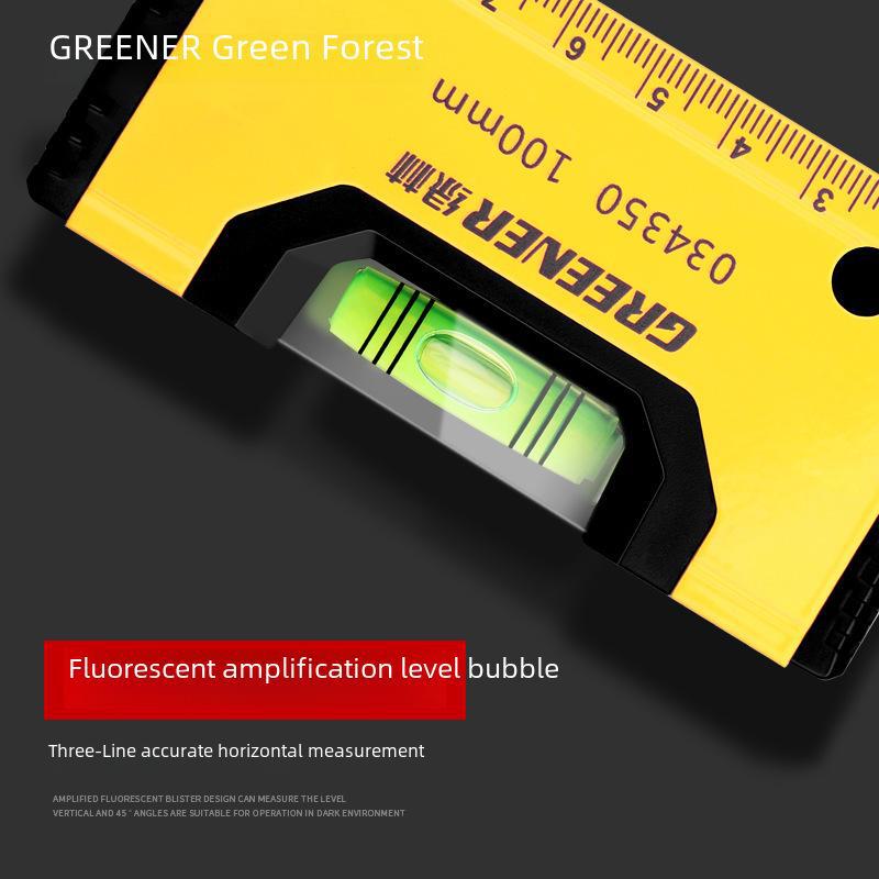 Green Forest Mini Высокоточные алюминиевые магнитные весы уровня