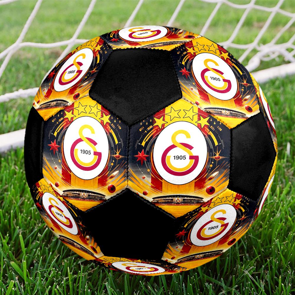 Футбольный мяч для зала Galatasaray Цветной Машинная строчка ПВХ Размер 5 Командная тренировка Готов к соревнованиям Прочный Высокий отскок Крутой Спортивный подарок