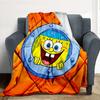 Spongebob Window Flannel Blanket Throw Blanket Soft Warm Sofa Bed Camping Home Decor Unique Christmas Gift C92224