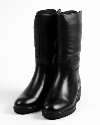 Полусапоги на танкетке Berkonty 308903 35 Черные кожа