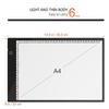 New A4 Ultra-thin Portable LED Light Box Tracer USB Power LED Artcraft Tracing Light Pad Light Box For Artists,Drawing Sketching