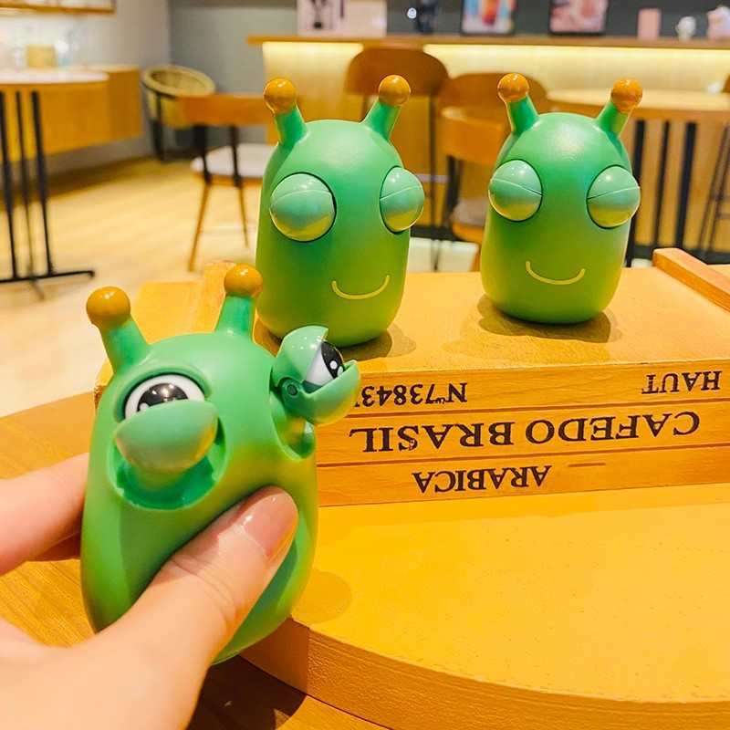 2 шт. Игрушки-глазки червячка Сжимаемые фиджеты Для детей Подростков Мальчиков Девочек Снятие стресса и тревоги Подарки Забавный гаджет Новинка