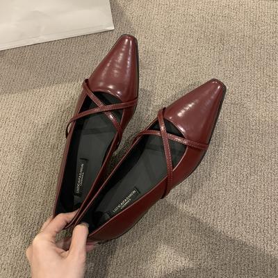 Туфли на плоской подошве с острым носком, женские модные сандалии с мелким узором 2024, прогулочные туфли, повседневные, новые, модные, удобные, осенние, сексуальные, женские туфли Zapatos